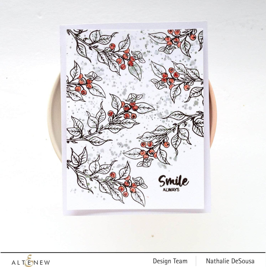 Lingonberry Branch Clear Stamp Set - Altenew