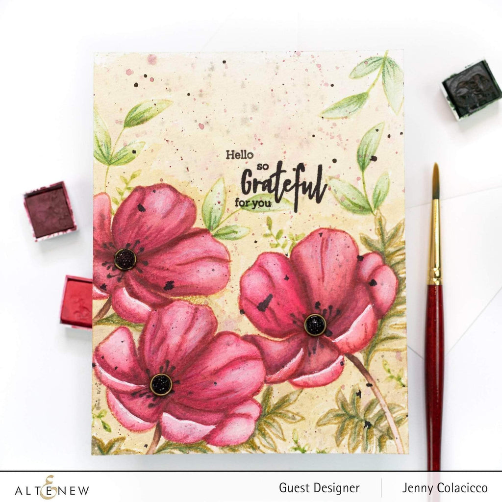 Paint A Flower - Poppy Stamp Set