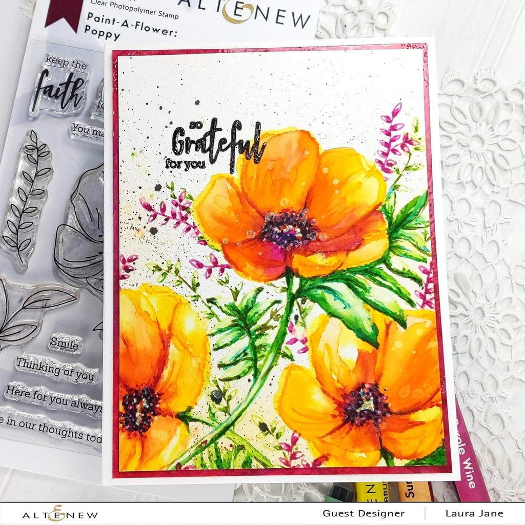 Paint A Flower - Poppy Stamp Set