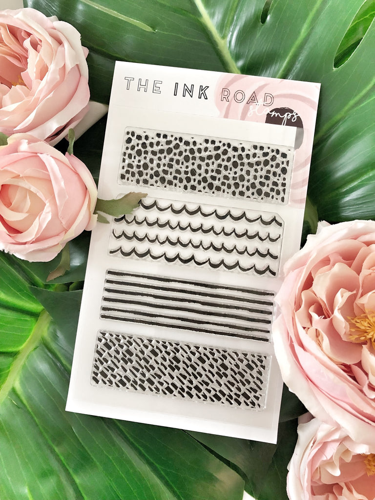 Between The Lines Clear Stamp Set | Ink Road Stamps