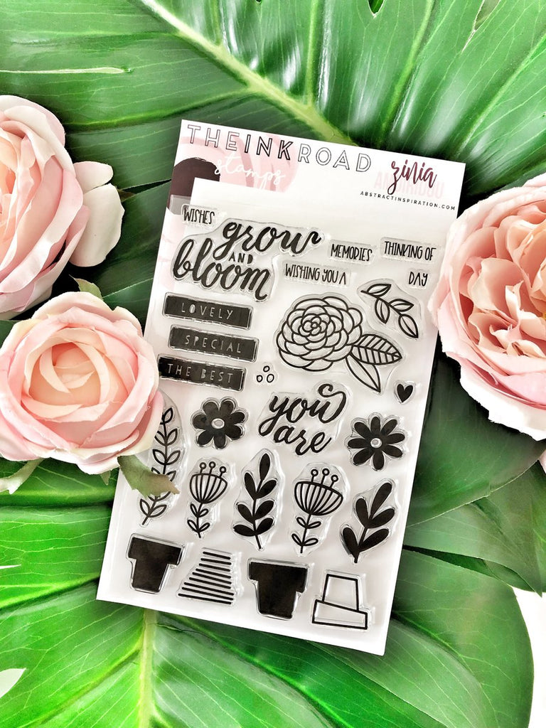 Bloom Where You Are Planted Clear Stamp Set | Ink Road Stamps