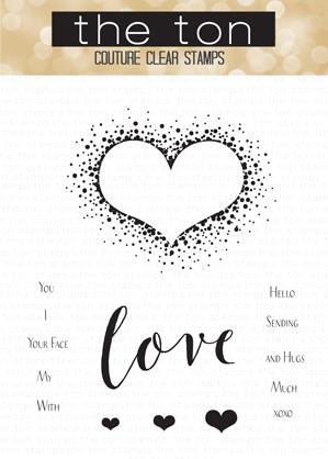 Bokeh Burst Heart - The Ton Clear Stamps
