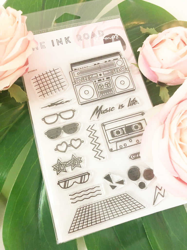 Boombox Clear Stamp Set | Ink Road Stamps