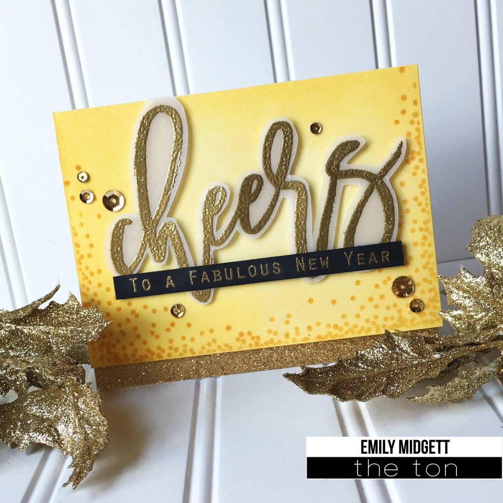 Brushed Cheers - The Ton Clear Stamps