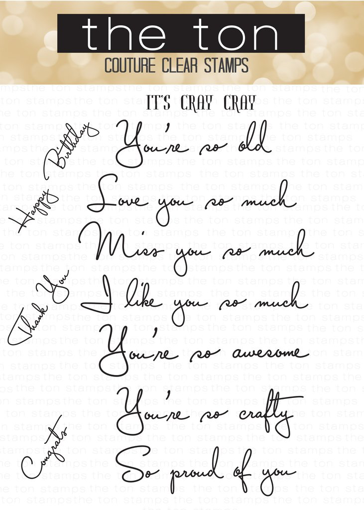 It's Cray Cray - The Ton Clear Stamps