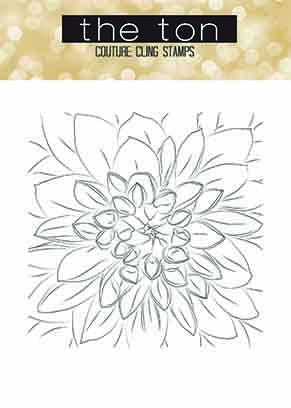 Dahlia Full View Close Up - The Ton Cling Stamps
