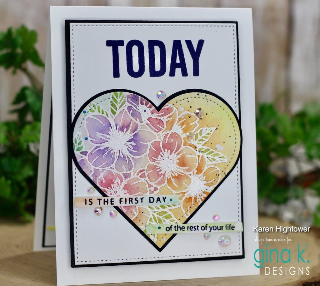 Enjoyable Greetings - Clear Stamp Set by Gina K Designs