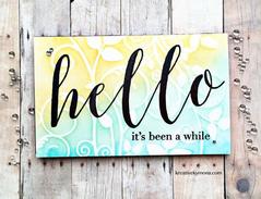 Brushed Hello - The Ton Clear Stamps