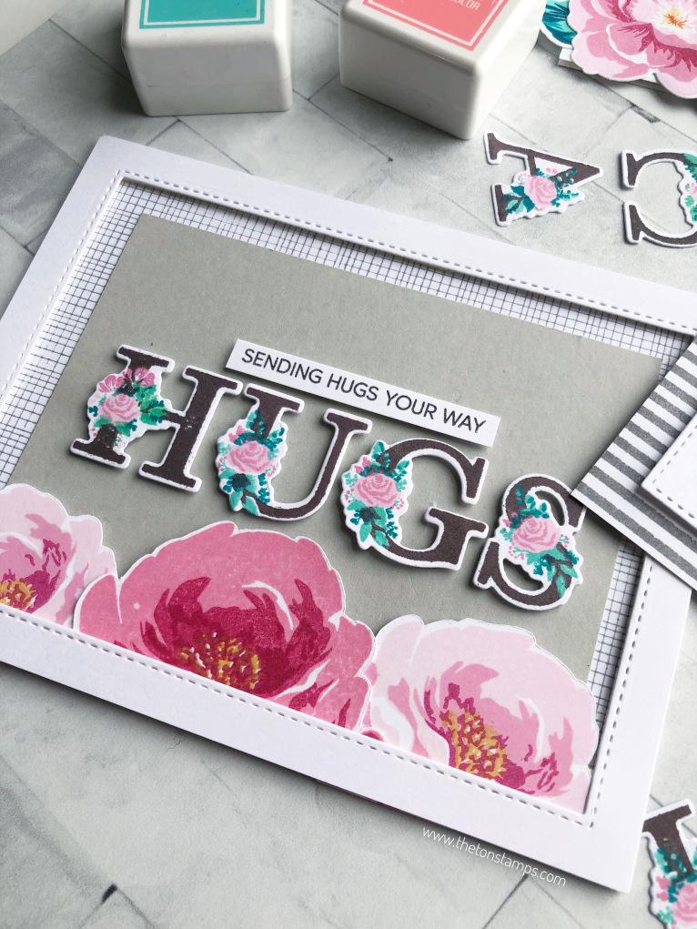 Layered Floral Alpha Stamp Bundle - The Ton Clear Stamps