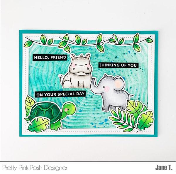 Jungle Friends Clear Stamps
