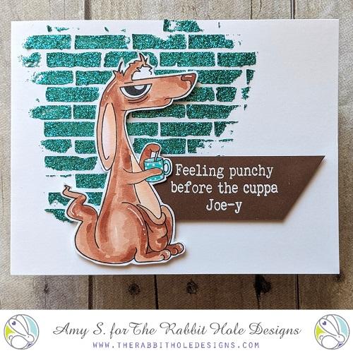 Caffeinated Kangaroo Clear Stamps - The Rabbit Hole Designs