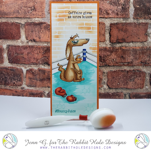 Caffeinated Kangaroo Clear Stamps - The Rabbit Hole Designs