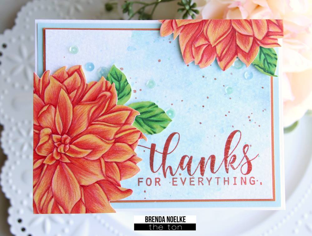 Large Dahlia 1 - The Ton Clear Stamps