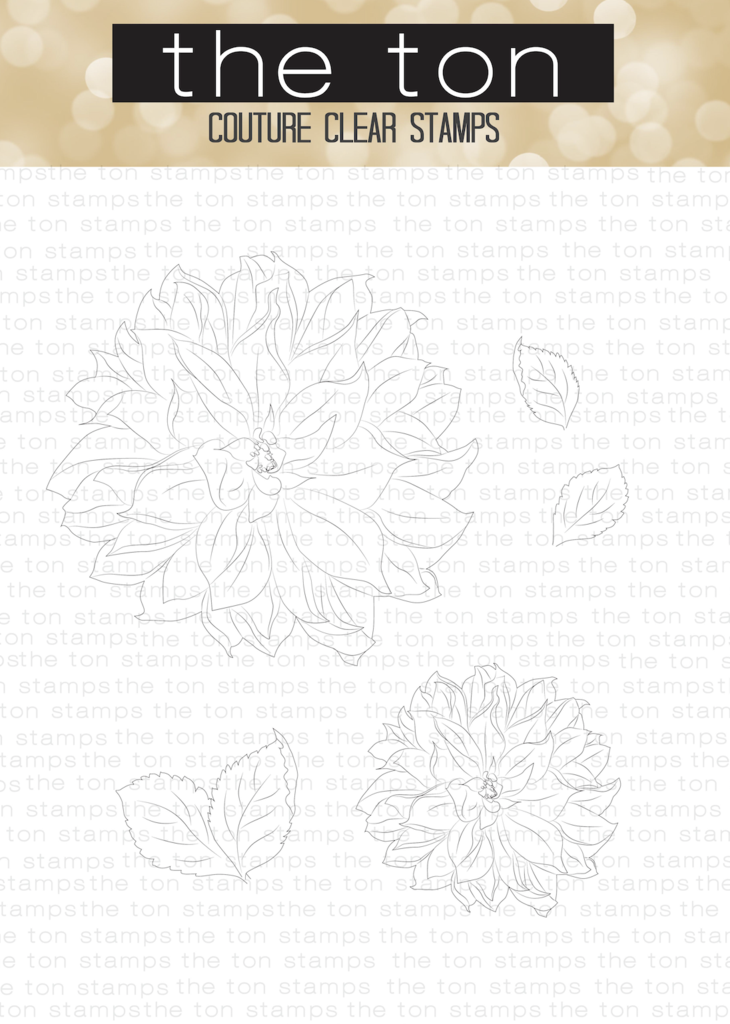 Large Dahlia 1 - The Ton Clear Stamps