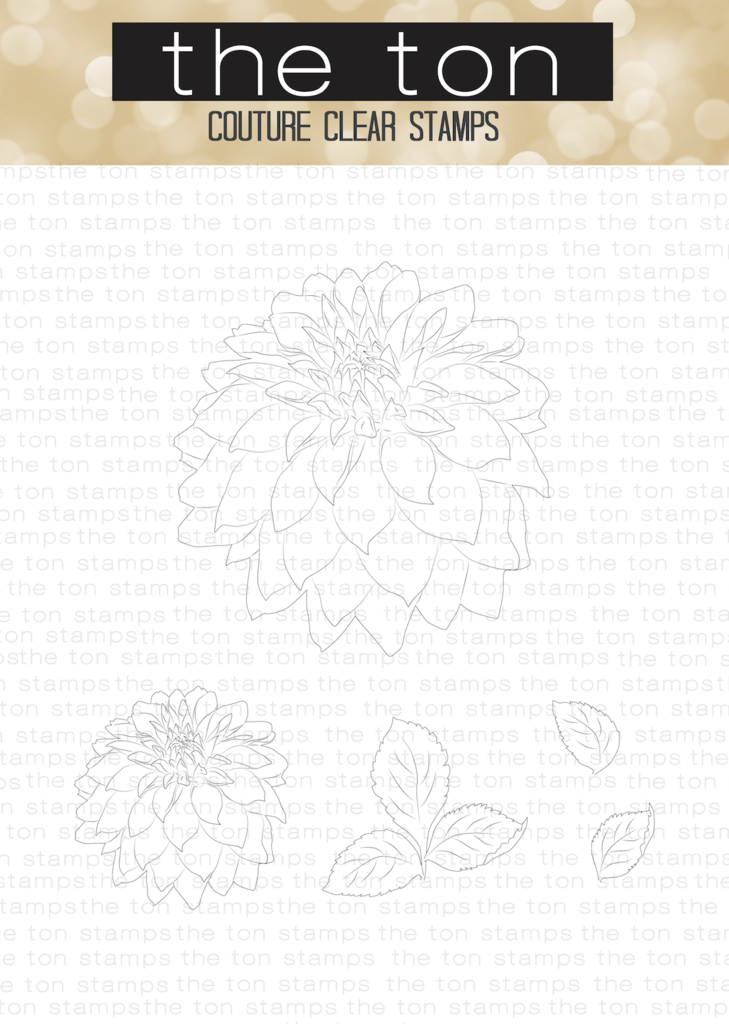 Large Dahlia 2 - The Ton Clear Stamps