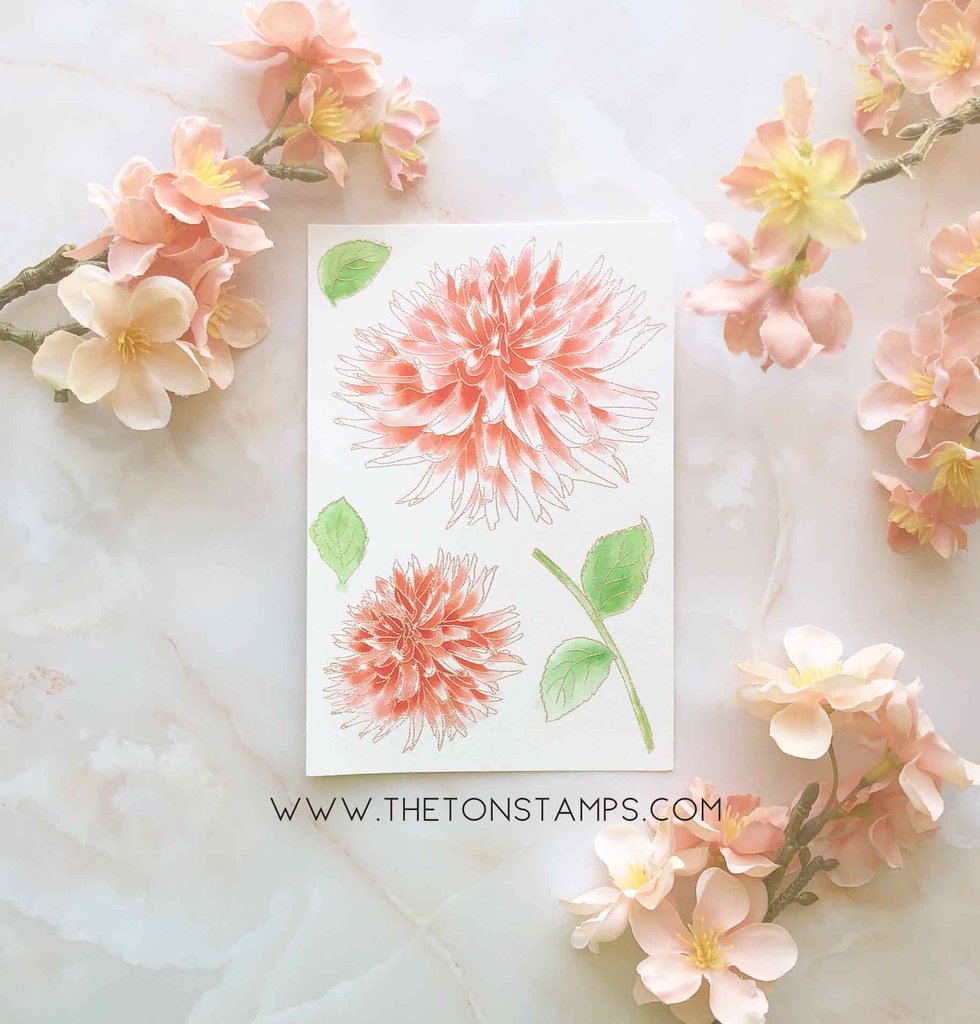 Large Dahlia 3 - The Ton Clear Stamps