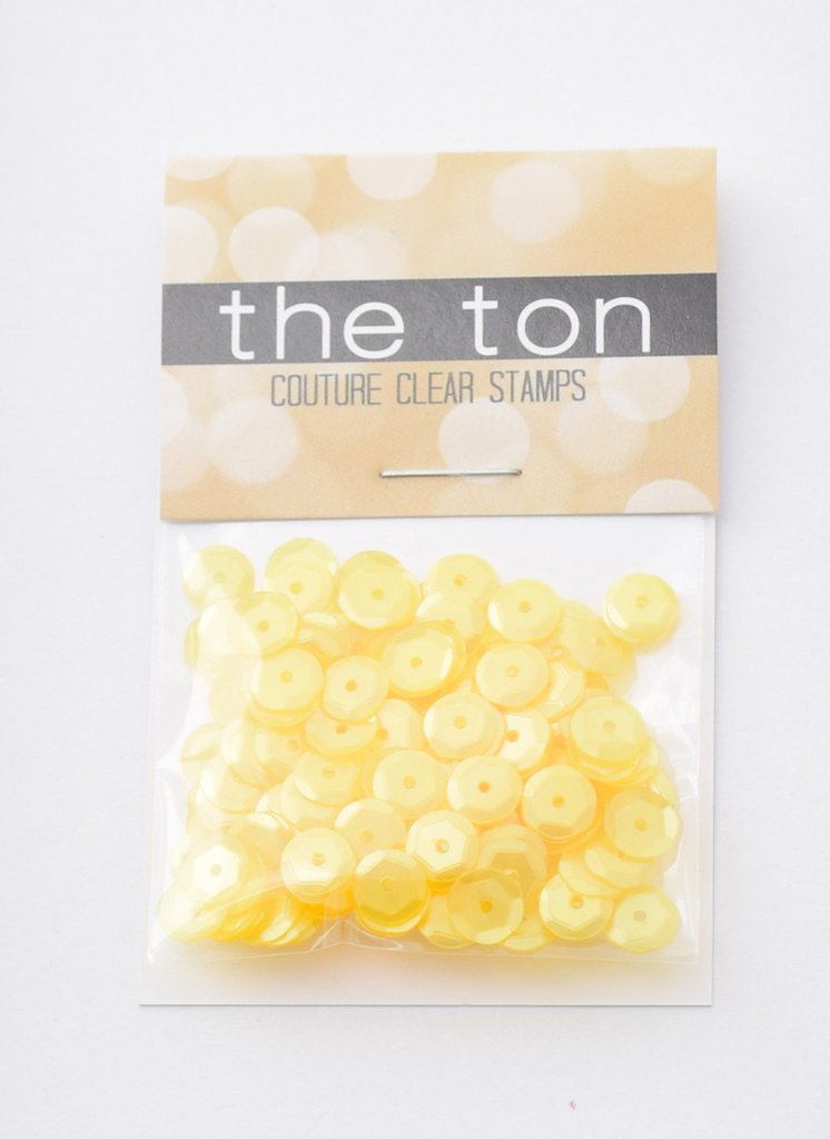 The Ton Lemon Chiffon Sequins - Mixed Sizes