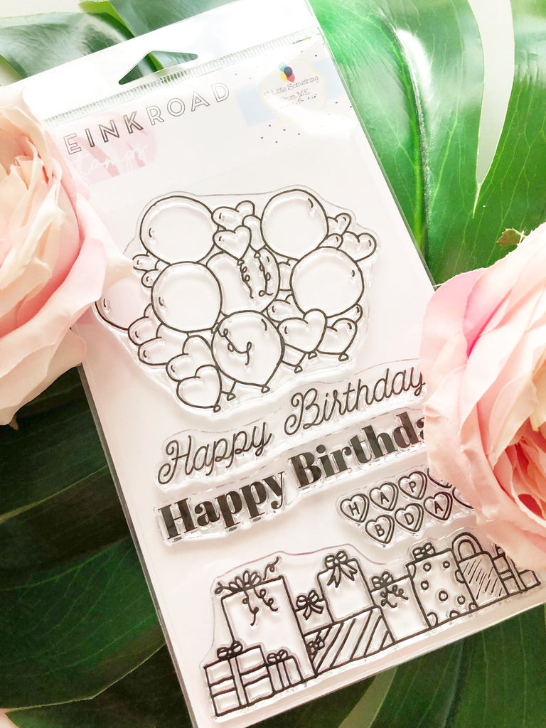 Mari Party Birthday Clear Stamp Set | Ink Road Stamps