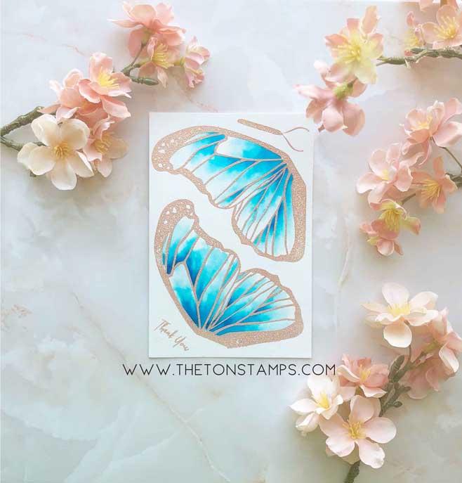 Butterfly Wings Morpho - The Ton Stamps