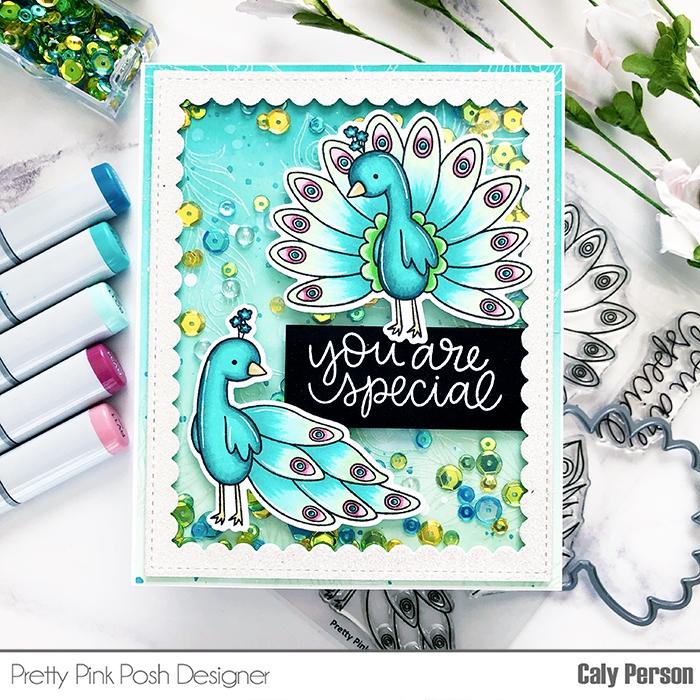 Peacock Friends stamp set
