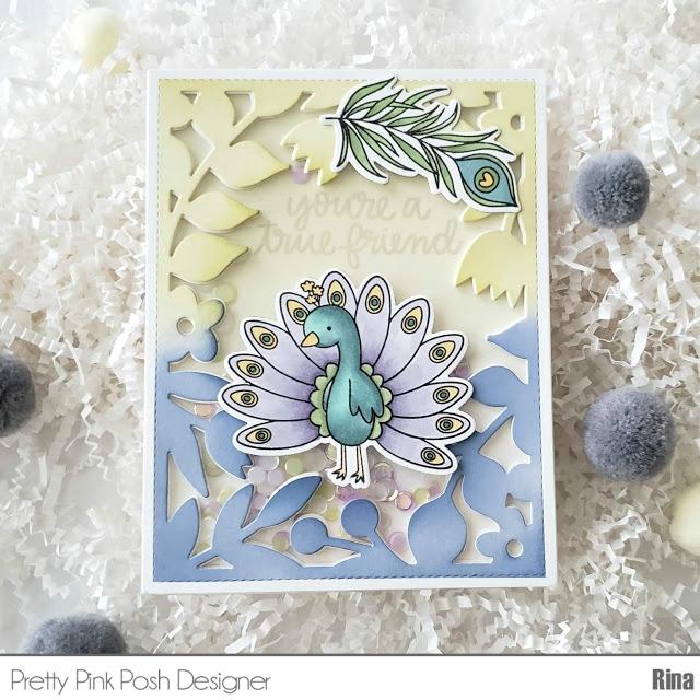 Peacock Friends stamp set