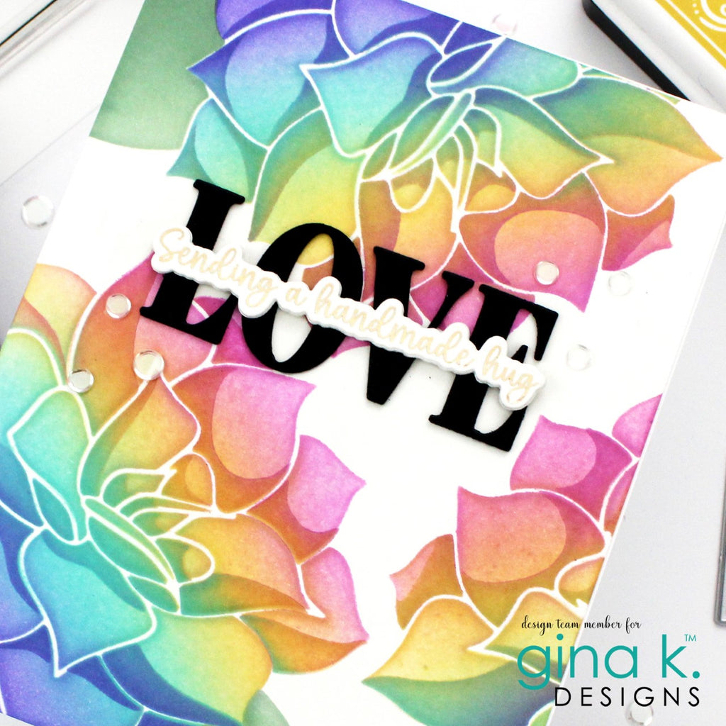 POLY-GLAZE Foiling Sheets - Lovely Notes - Gina K Designs