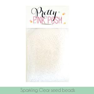 Sparkling Clear Seed Beads