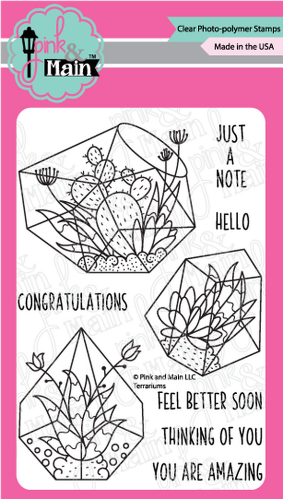 Terrariums Clear Stamp Set - Pink and Main