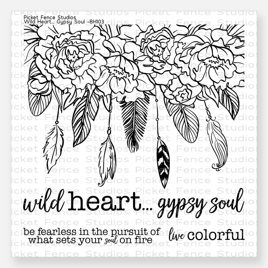 6"x6" Wild Heart Gypsy Soul Stamp Set